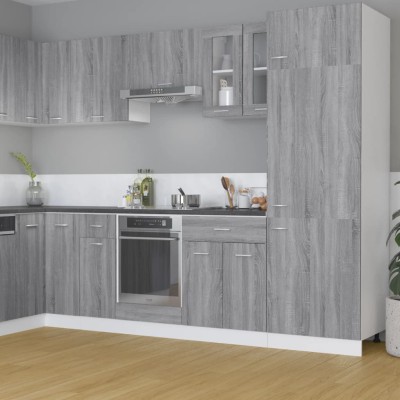 Vitrina colgante "Lyon" gris Sonoma 60x31x60 cm madera de ingeniería
