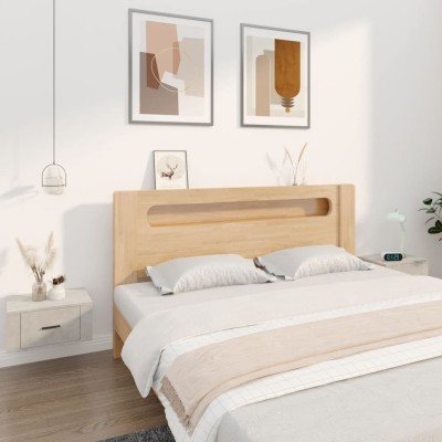Mesitas de noche de pared 2 uds gris hormigón 50x36x25 cm