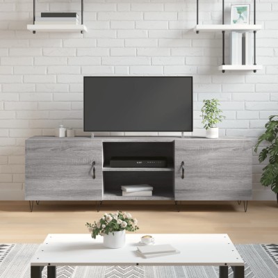 Mueble para TV madera de ingeniería gris Sonoma 150x30x50 cm