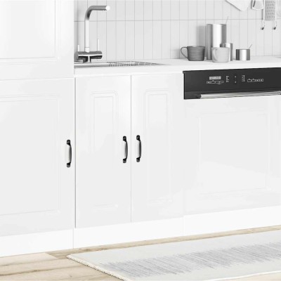 Mueble bajo para fregadero Kalmar blanco brillo 60x46x81,5 cm