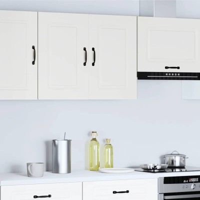 Armario de pared para cocina Kalmar madera de ingeniería blanca