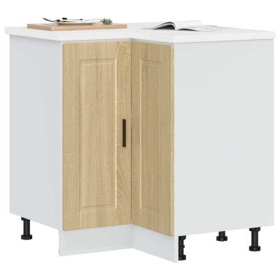 Mueble bajo esquina de cocina porto madera reconstituida