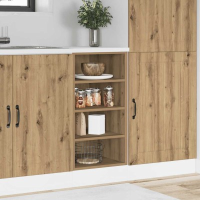 Armario bajo "Riga" Roble Artesano 40x44,5x81,5 cm Madera de ingeniería