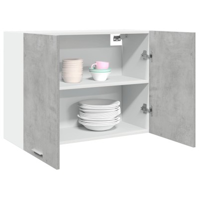 Armario colgante "Lyon" gris hormigón 80x31x60 cm madera de ingeniería
