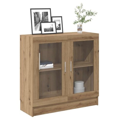 Armario libros madera ingeniería roble artisan 82,5x30,5x80 cm