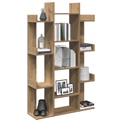 Estantería de madera de ingeniería roble artisan 86x25,5x140 cm