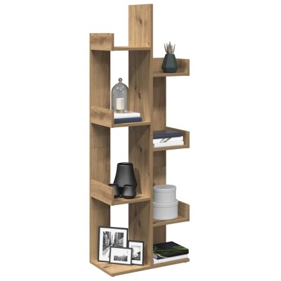 Estantería de madera de ingeniería roble artisan 48x25,5x140 cm