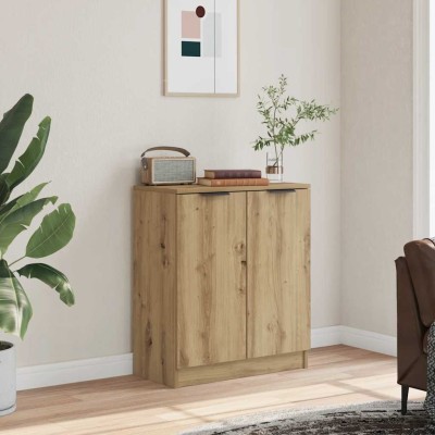 Aparador madera de ingeniería roble artiasian 60x30x70 cm