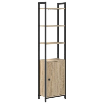 Estantería para libros 6 niveles 40 x 24 x 161 cm Roble Sonoma