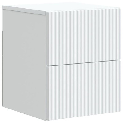 Mesita de Noche de Pared 33 x 34,5 x 40 cm Madera de Ingeniería - Ref. 898465