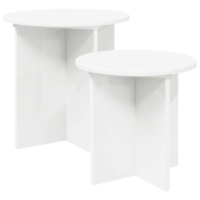 Conjunto de mesas auxiliares 2 uds. Ø 45 x 45 cm