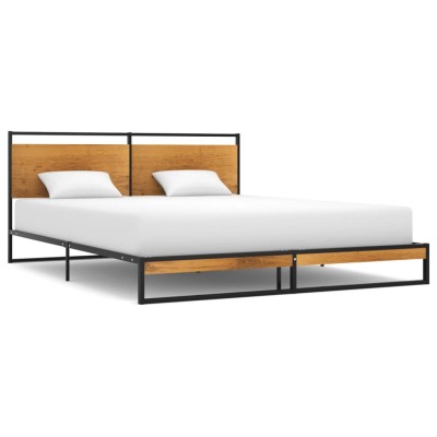 Estructura de cama sin colchón metal 160x200 cm