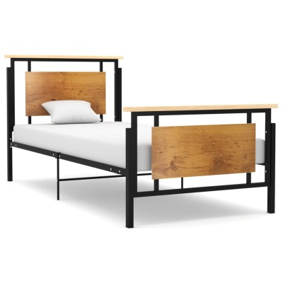 Estructura de cama sin colchón metal 100x200 cm