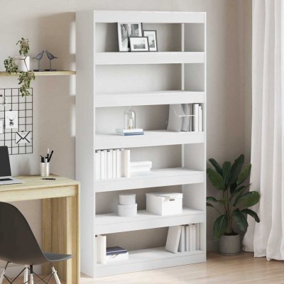 Estantería para libros Blanco Madera contrachapada