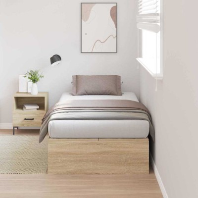 Estructura de cama Roble Sonoma 200 x 80 x 31.5 cm