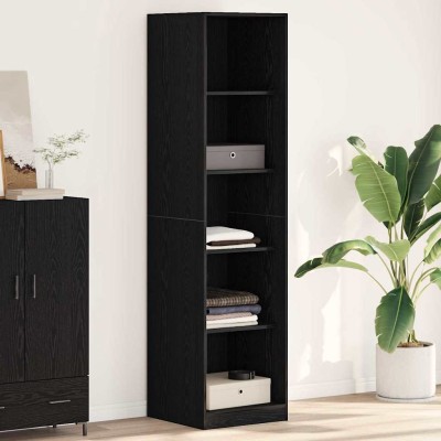 Armario Roble negro 50 x 50 x 200 cm Madera contrachapada