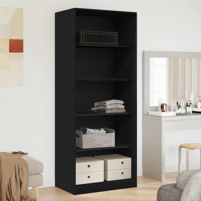Armario Roble negro 80 x 50 x 200 cm Madera contrachapada