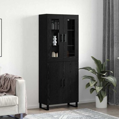 Alacena Roble negro 69.5 x 34 x 90 cm Madera contrachapada