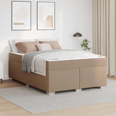 Estructura de cama Capuchino 160 x 200 cm Cuero sintético