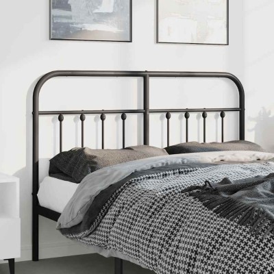 Cabecero de metal negro 150 cm