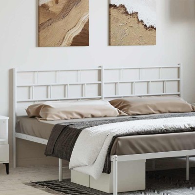Cabecero de metal blanco 193 cm
