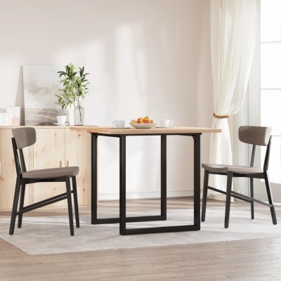 Patas de mesa de comedor estructura O acero 70x70x73 cm