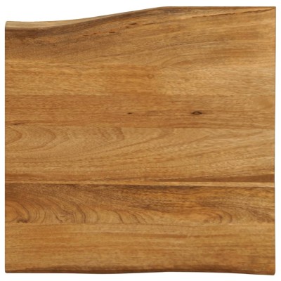 Tablero de mesa borde natural madera maciza mango 40x40x3,8 cm