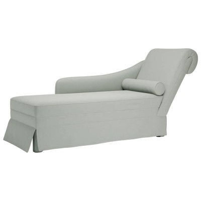 Chaise longue respaldo apoyabrazos derecho terciopelo