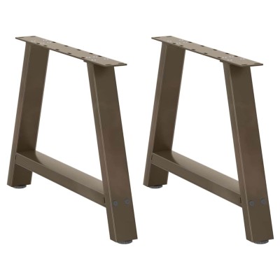Patas para mesa de centro en forma de A (2 unidades, 70 x 42-43 cm, acero)
