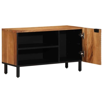 Mueble para TV Marrón 80 x 31.5 x 46 cm Madera maciza de Acacia