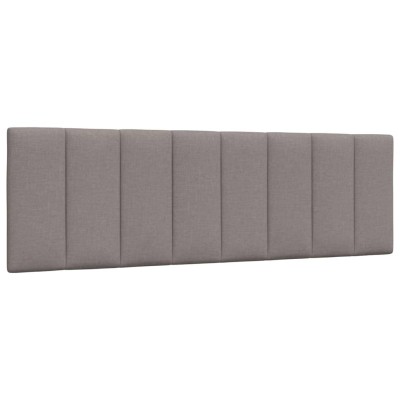 Cabecero de cama acolchado tela gris taupé 160 cm
