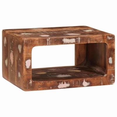 Mesas de noche 45 x 30 x 24 cm madera maciza reciclada