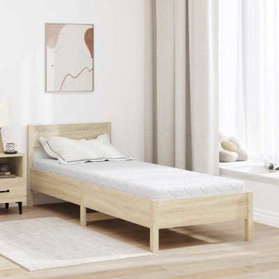 Colchón con Capa de Coco Blanco 200 x 70 cm Espuma PU