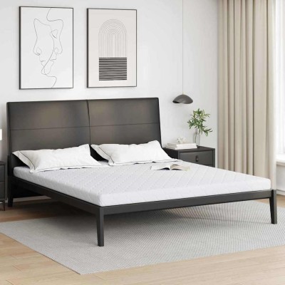 Colchón con Capa de Coco Blanco 200 x 180 cm Espuma PU