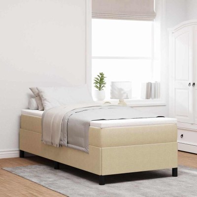 Estructura de cama Verde grisáceo 100 x 200 cm Telas de pana