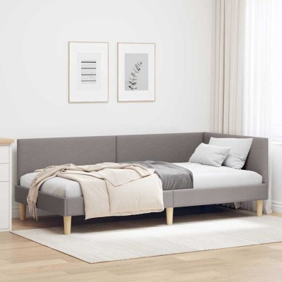 Estructura de cama en esquina Otro Manual Taupé 90 x 190 cm