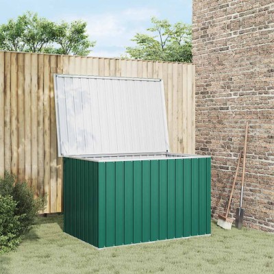 Caja de almacenaje para jardín verde 149x99x93 cm