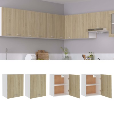 Armarios colgantes 2 unidades "Lyon" Roble Sonoma 50x31x60 cm Madera de ingeniería